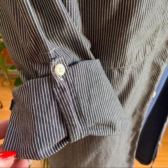 Spring + Mercer long sleeve striped button shirt - Picture 5 of 6
